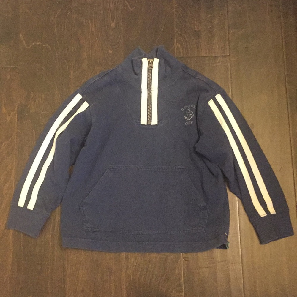 A blue sweatshirts